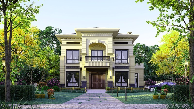 鄂尔多斯中式合院住宅，开放庭院与邻里乡亲更亲近